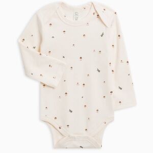 Colored Organics Mushroom Print Bodysuit, 6-12 months